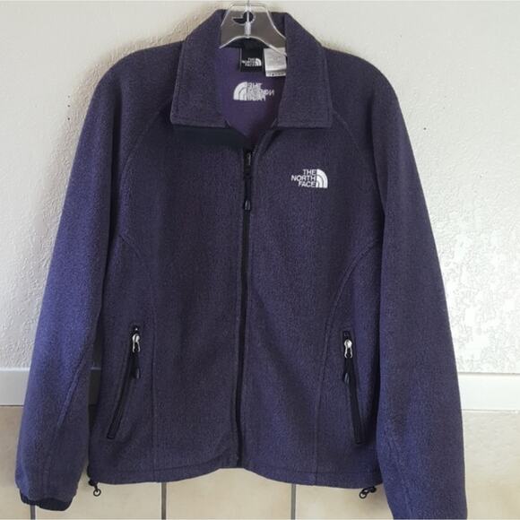 The North Face dark Purple full zip fleece sweatshirt jacket Women's Small - Picture 1 of 7